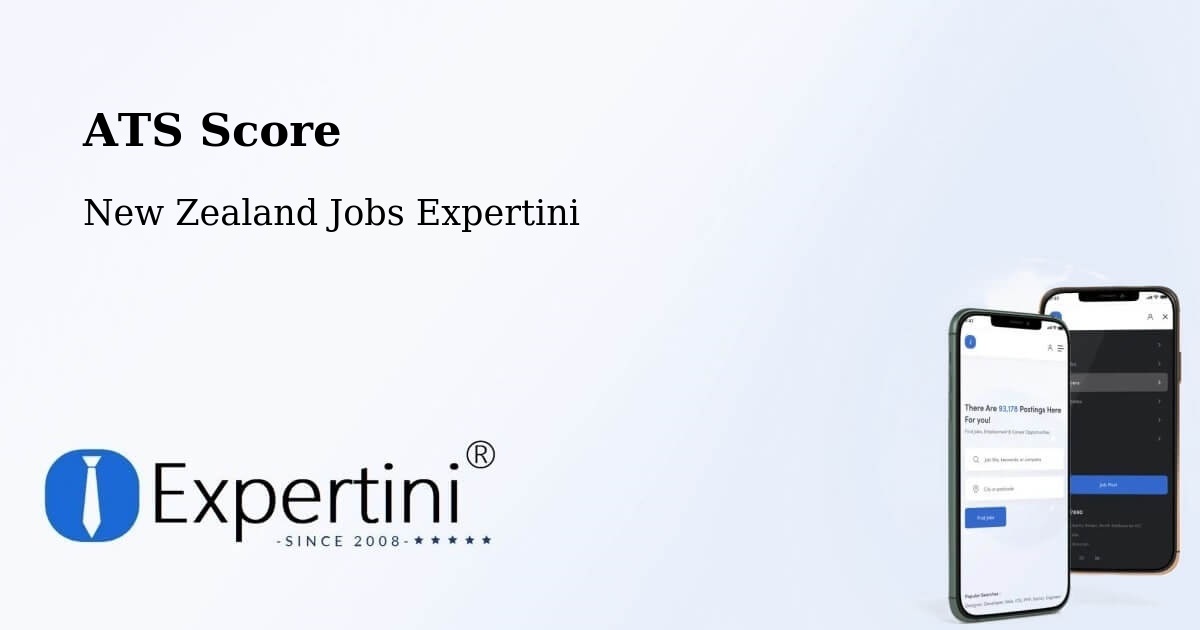 ATS Score - New Zealand Jobs Expertini