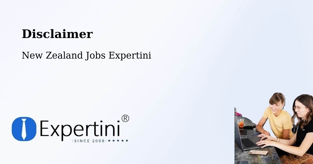 Disclaimer – Bluff - New Zealand Jobs Expertini
