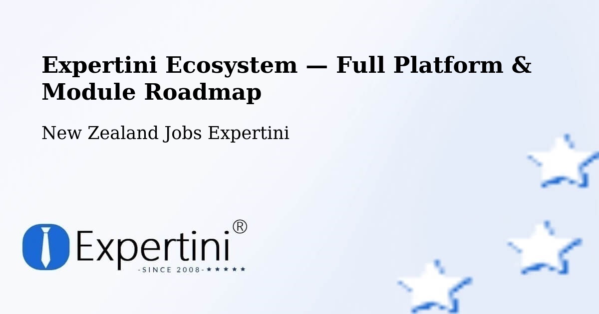 Expertini Ecosystem — Full Platform & Module Roadmap – Bluff