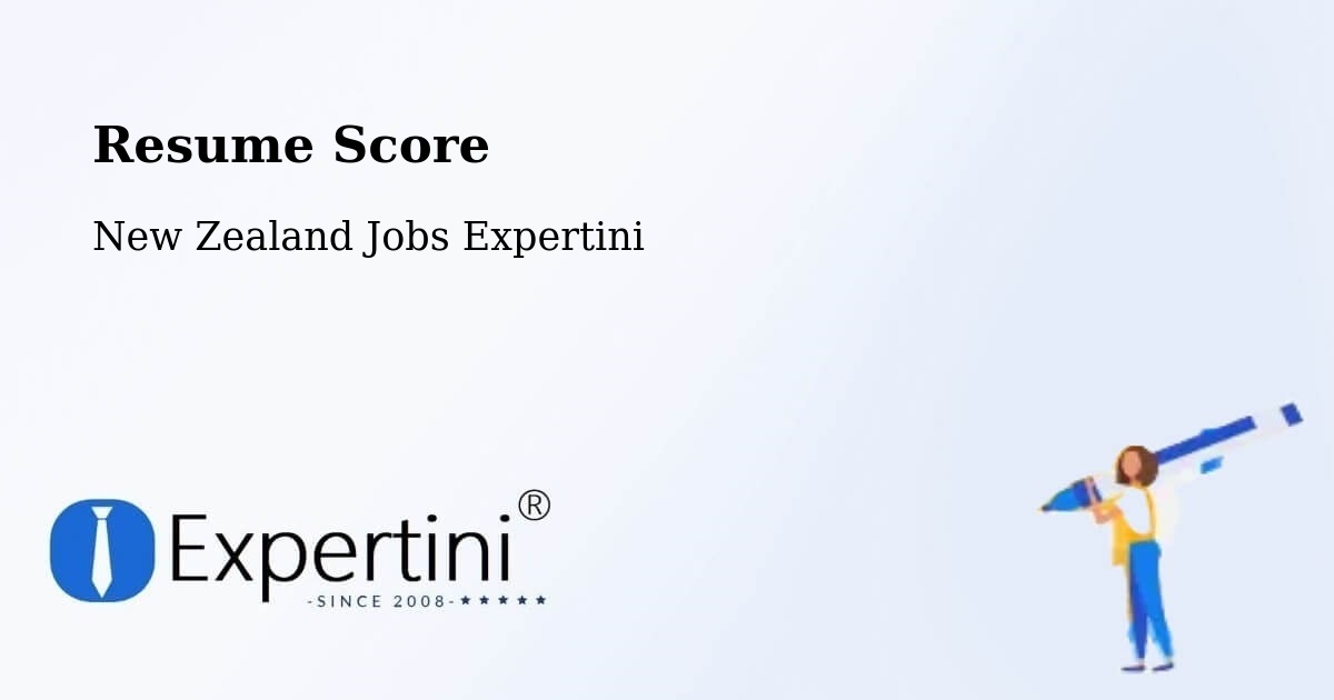 Resume Score & Job Description Match Tool – Bluff - New Zealand Jobs Expertini